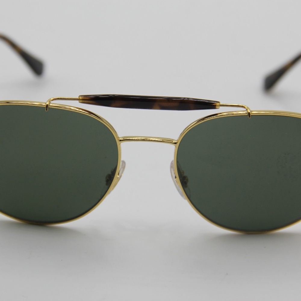 RAY-BAN  GOLD AUTHENTIC SUNGLASSES 58-18 RB 3540 001